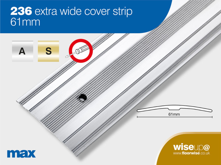 236 - Extra Wide Cover Strip 61mm - Floorwise